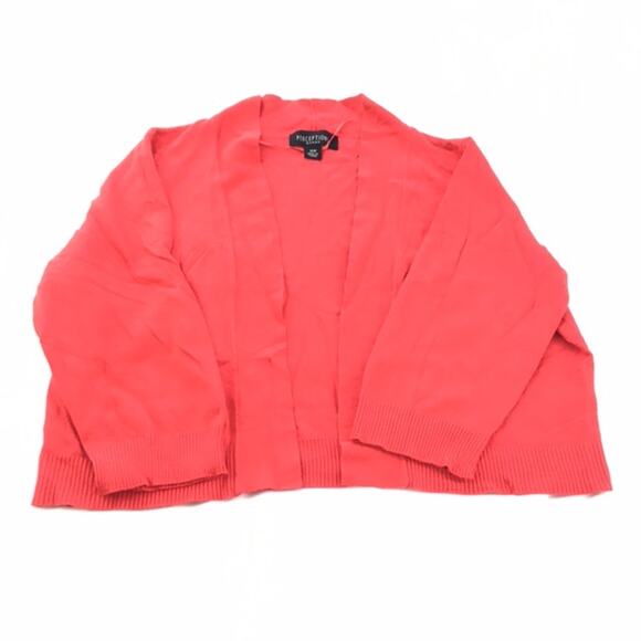 Perceptions Open Front Cardigan Red 16W - Picture 3 of 12